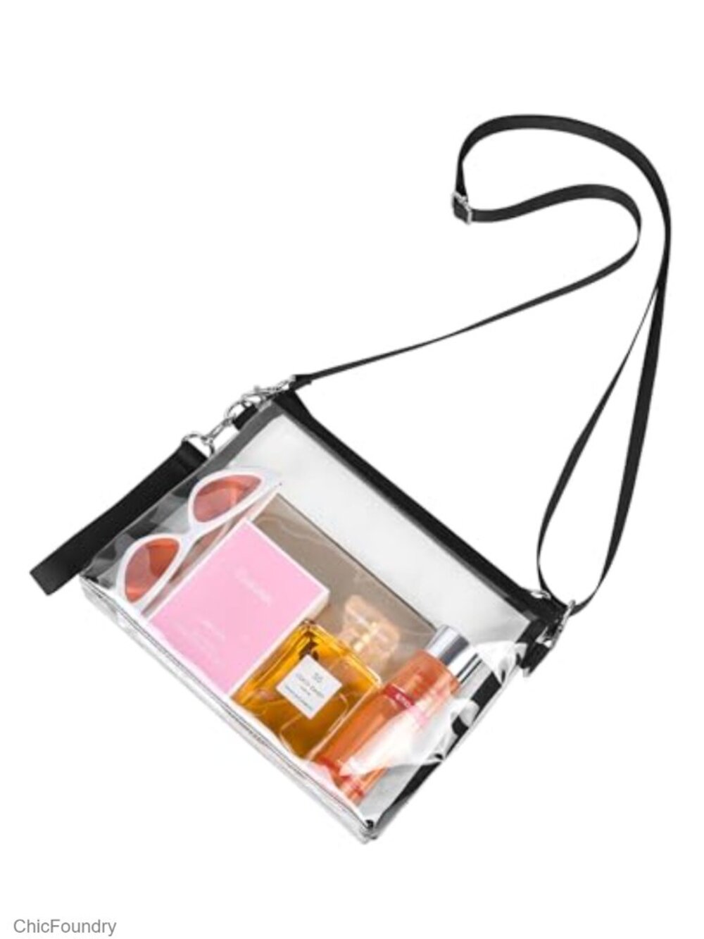 Clear Stadium Approved Crossbody Bag Detachable Straps PVC Wristlet